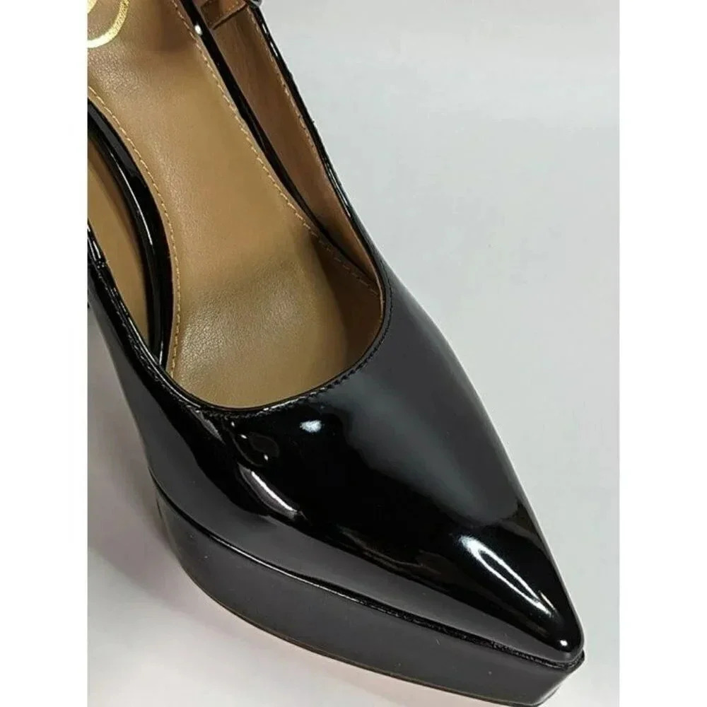 Sam Edelman Black Patent Mary Jane Platform Pumps - Picture 5 of 11
